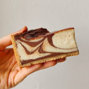Flan marbré vanille-chocolat