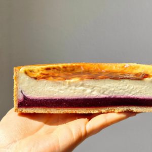 Flan vanille et insert framboise-hibiscus