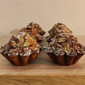 Financiers pistache au caramel de pistache