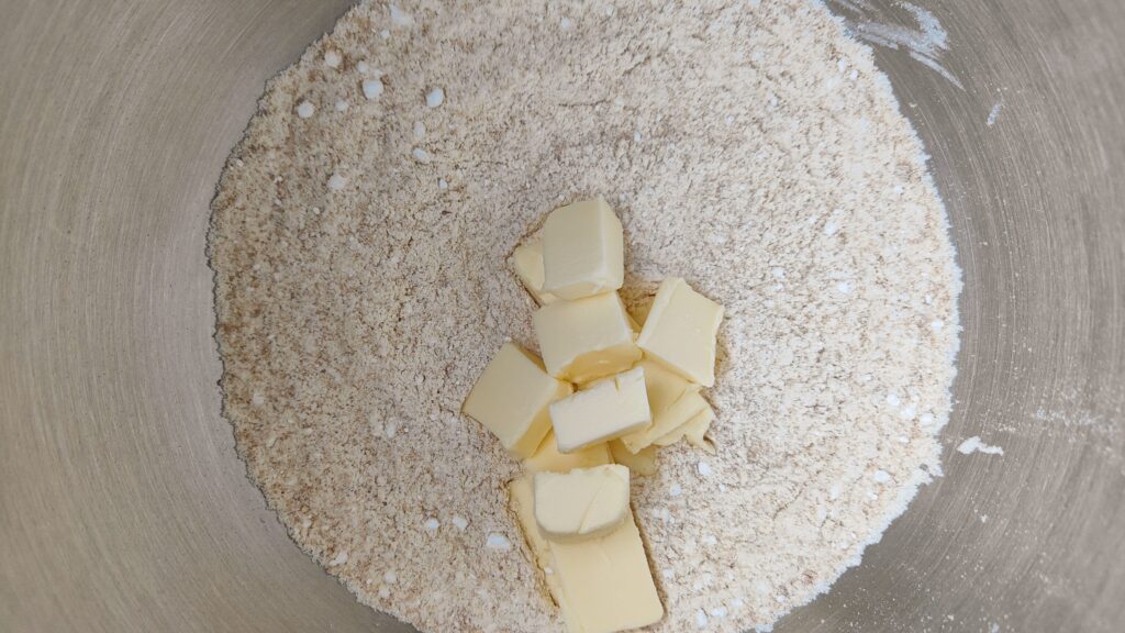 Préparation pâte sucrée vergeoise